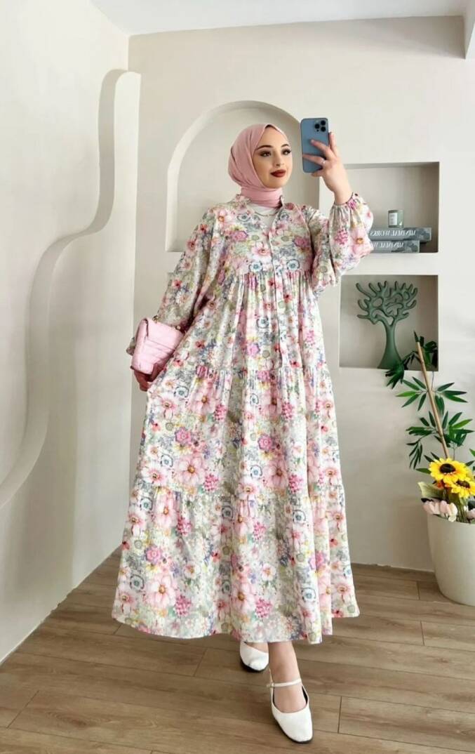 Çiçekli Elbise - 2