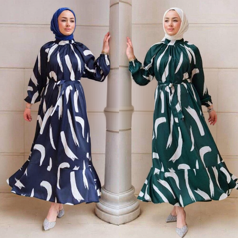 Fırça Desen Elbise